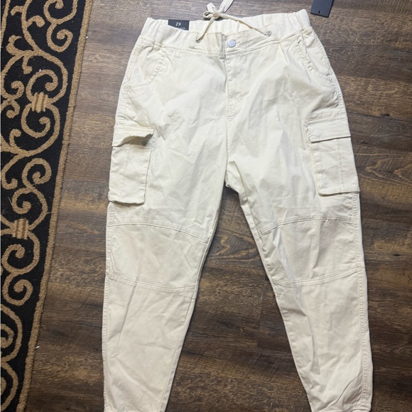 American Bazi Cream Cargo Pants - Picture 1 of 4